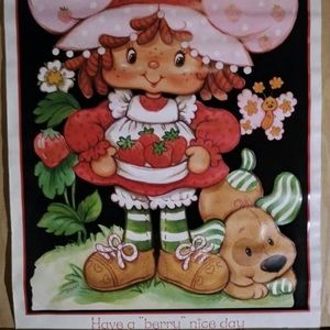 “STRAWBERRY SHORTCAKE” 2002 VTG Blacklight “Have a Berry Nice Day” Poster #3322